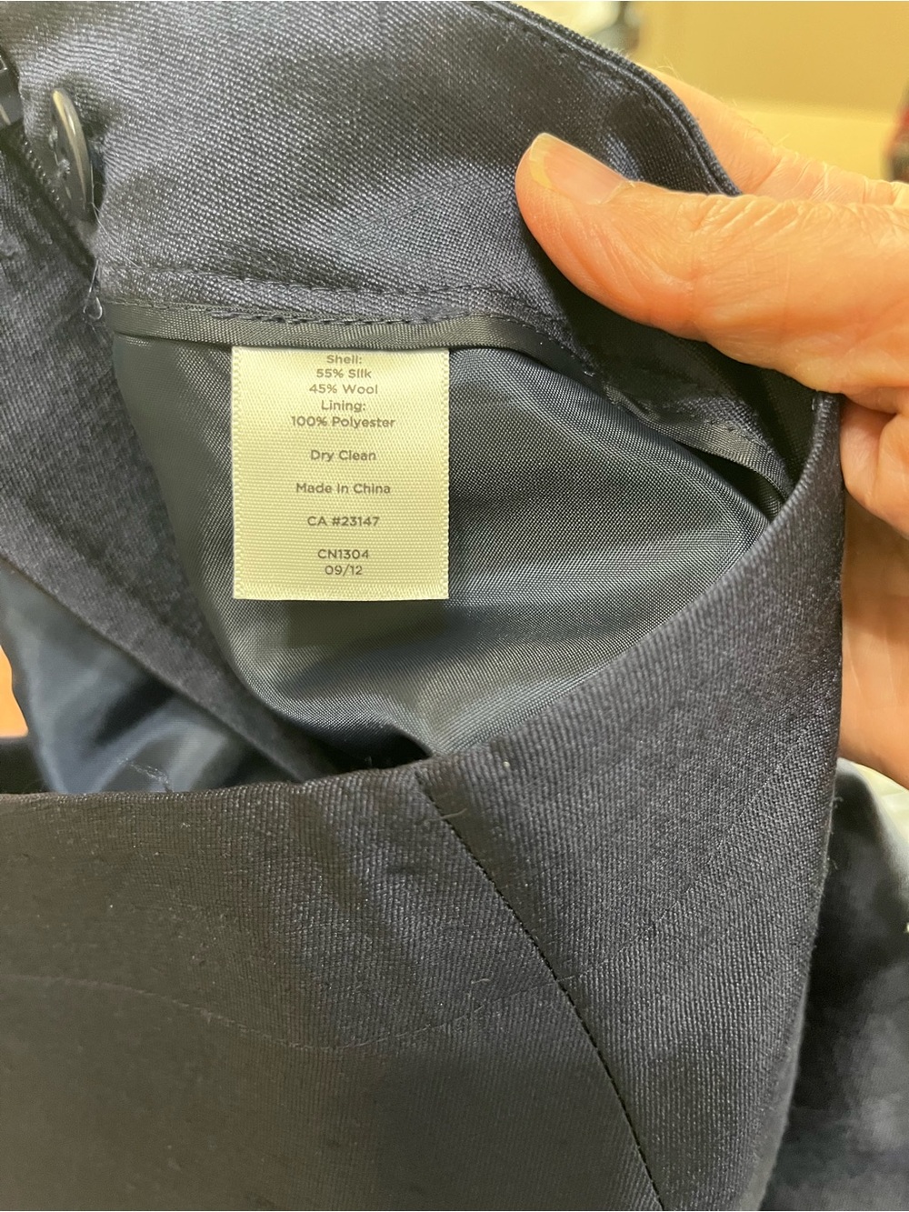 Talbots Signature Silk Wool Pants Suit Set Jacket 12 Pants 10 - Picture 7 of 16